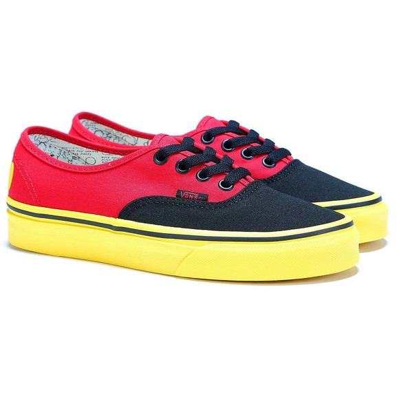 Vans X Disney 90th Anniversary Shoes - Mickey/Red/Yellow (Authentic) - Picture 5 of 5